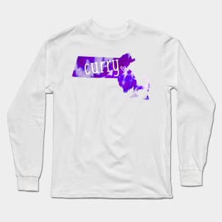 Tie Dye Curry College Long Sleeve T-Shirt